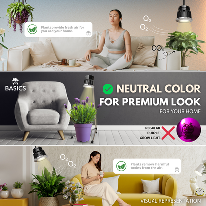 SMART Indoor Plant Grow Light (Wi-fi + Bluetooth) 20W by BASICS™