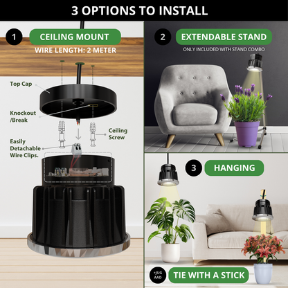 SMART Indoor Plant Grow Light (Wi-fi + Bluetooth) 20W by BASICS™
