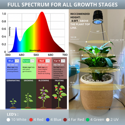 SMART Indoor Plant Grow Light (Wi-fi + Bluetooth) 20W by BASICS™